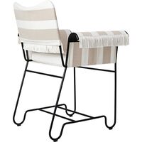 Tropique Esszimmerstuhl mit Fransen Schwarz/ Leslie Stripe 40