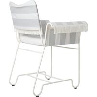 Silla De Comedor Tropique Con Flecos Blanco/Leslie Stripe 20
