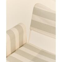 Silla De Comedor Tropique Con Flecos Blanco/Leslie Stripe 20
