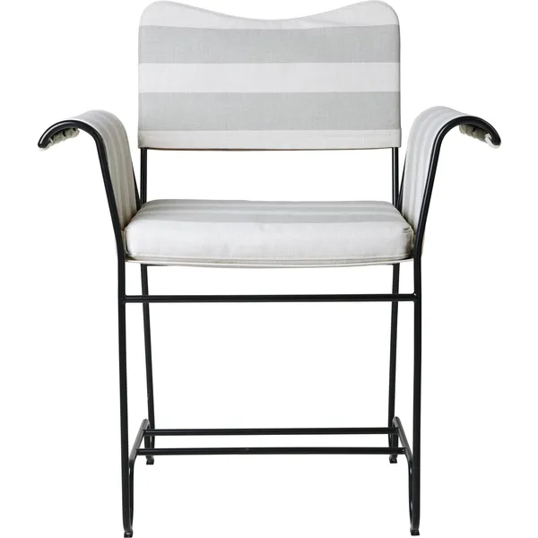 Tropique Dining Chair Black/ Leslie Stripe 20