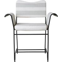 Tropique Dining Chair Black/ Leslie Stripe 20