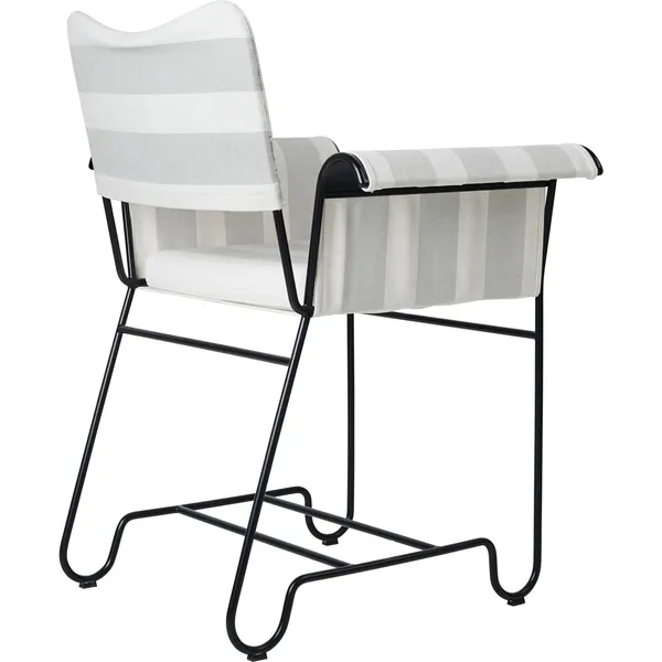 Tropique Dining Chair Black/ Leslie Stripe 20