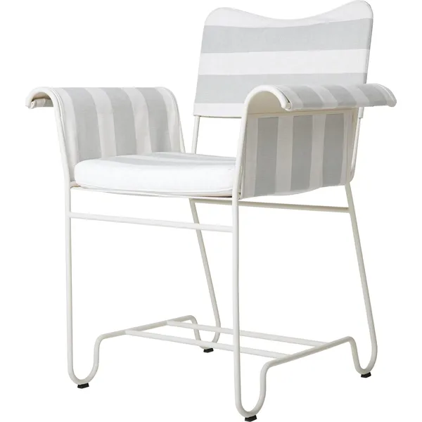 Tropique Dining Chair White/ Leslie Stripe 20