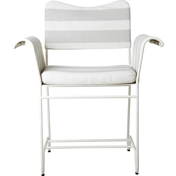 Tropique Dining Chair White/ Leslie Stripe 20