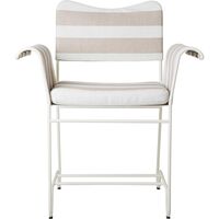 Chaise Tropique Blanc/Rayure Leslie 40
