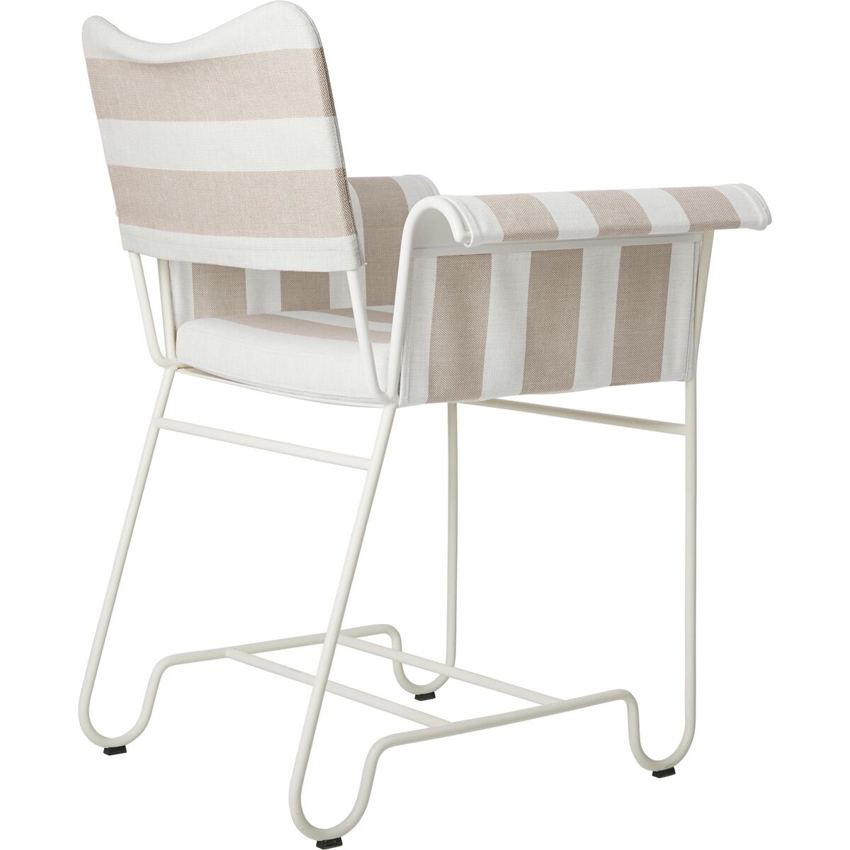 Chaise Tropique Blanc/Rayure Leslie 40