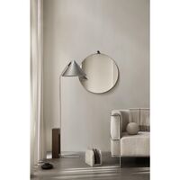 Cone Floor Lamp Brushed Aluminum & Walnut