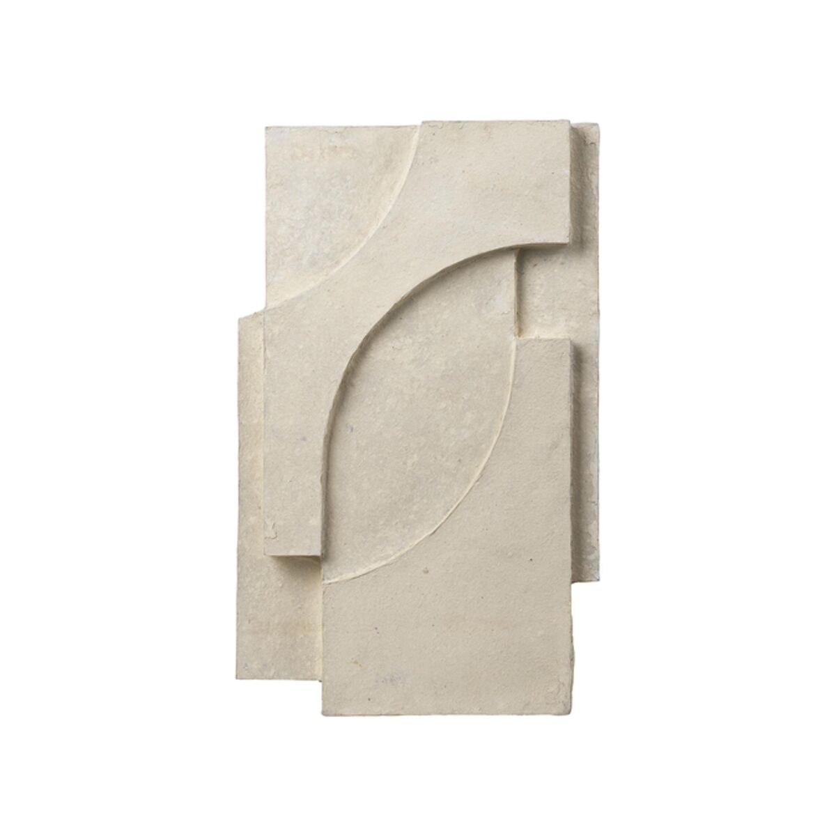 Decorazione Murale in Rilievo Serif di , Bianco Sporco