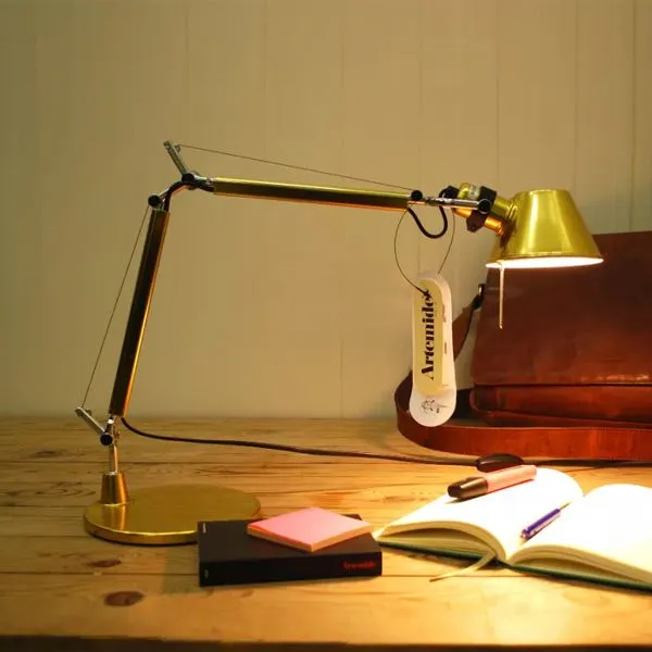 Tolomeo Micro Table Lamp Gold Limited Edition