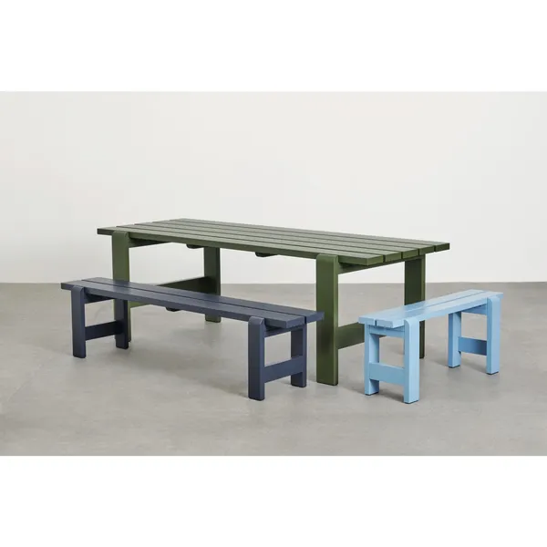 Weekday Bench L111 x H45 Azure Blue