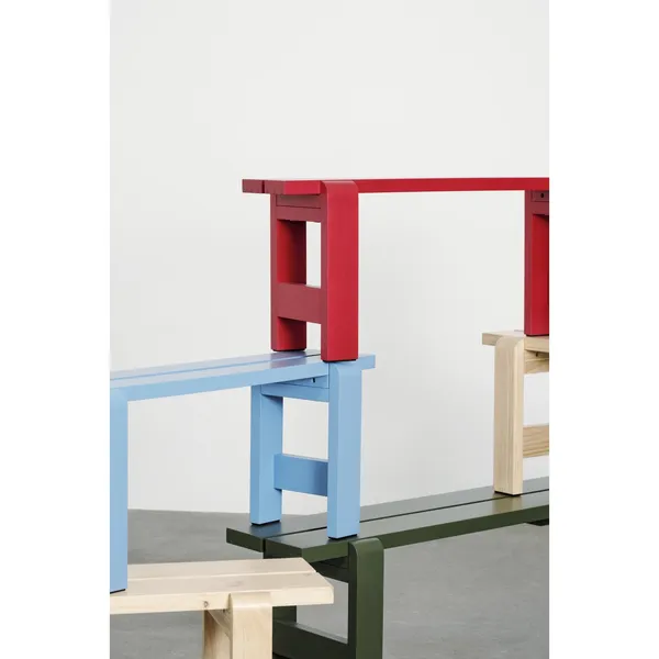 Weekday Bench L111 x H45 Azure Blue