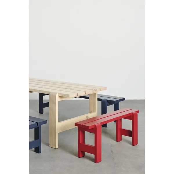 Weekday Bench L111 x H45 Wine Red