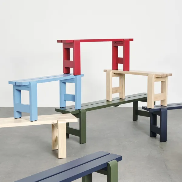 Weekday Bench L111 x H45 Wine Red