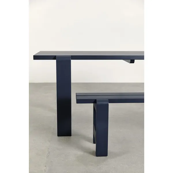Weekday Bench L140 x H45 Steel Blue