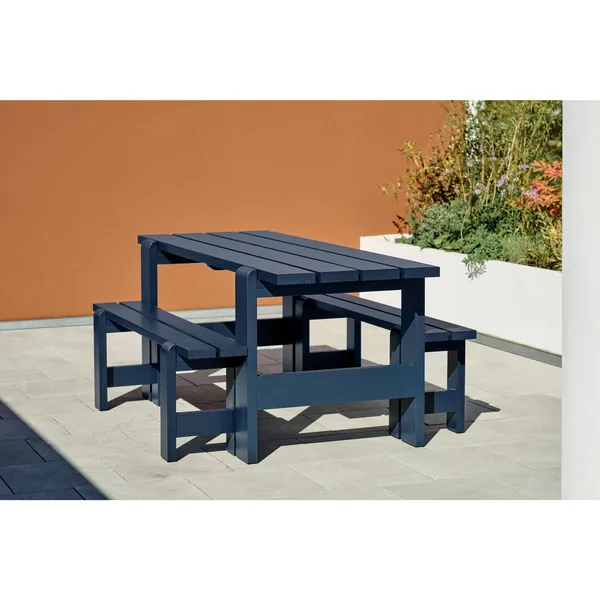Weekday Bench L140 x H45 Steel Blue