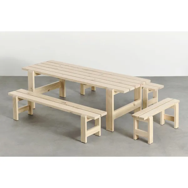 Weekday Bench L190 x W32 x H45 Lacquered Pine