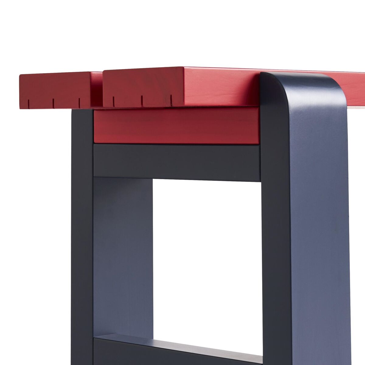 Weekday Bench Duo Weinrot/Stahlblau