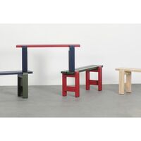 Weekday Bench Duo Weinrot/Stahlblau