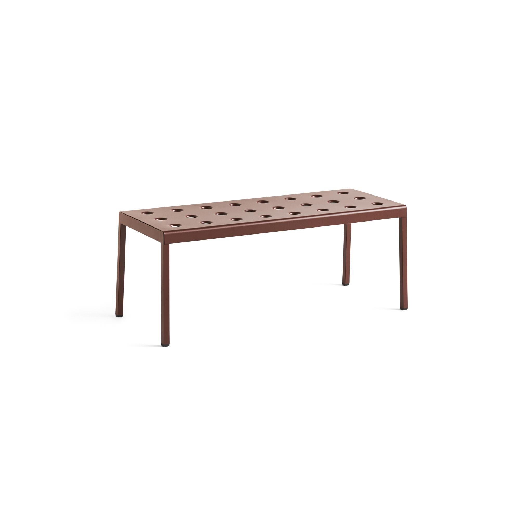 Balkong Lavt Bord L96,5 x H39 Jernrødt