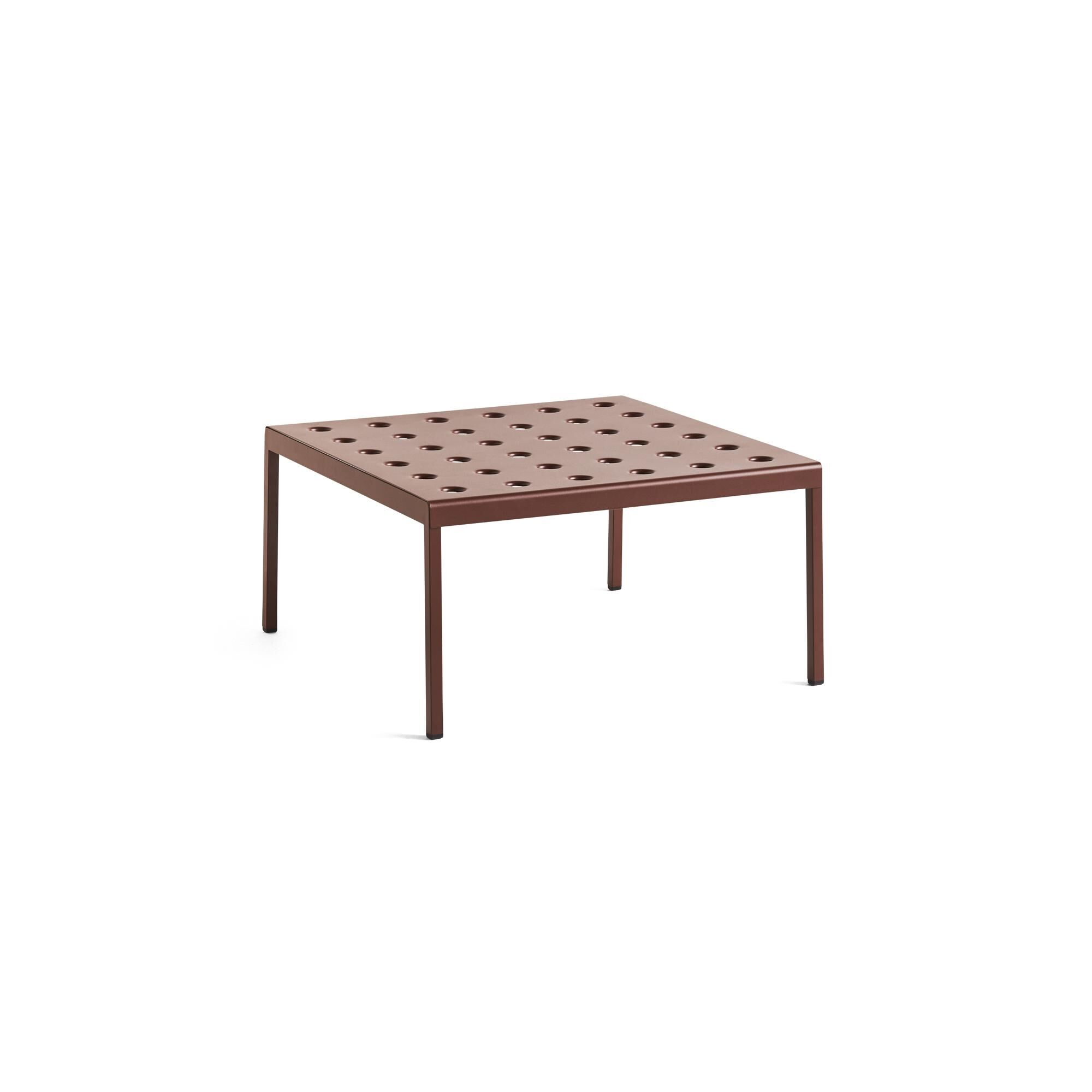 Balkong Lavt Bord L75 x H39 Jernrødt