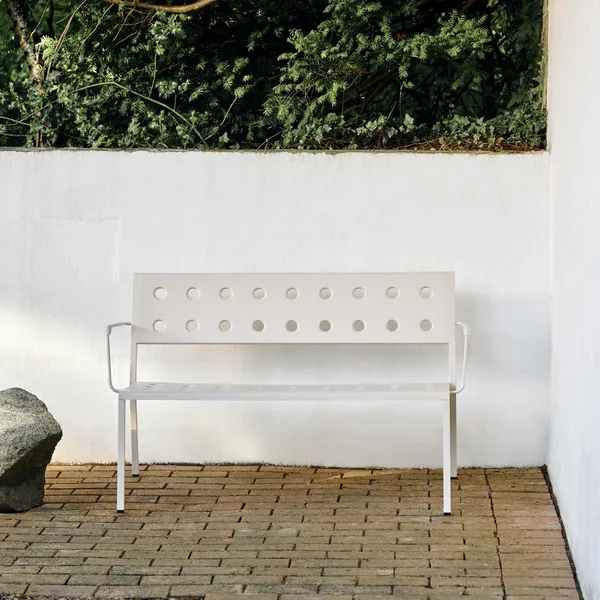 Balcony Dining Bench with Armrest Anthracite