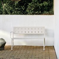 Balcony Dining Bench with Armrest Chalk Beige