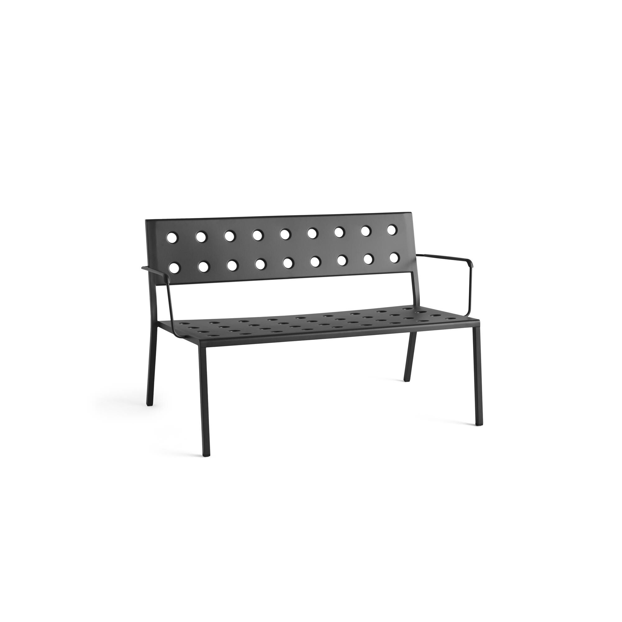 Balcony Lounge Bænk med Armlæn Antracit