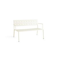 Balcony Lounge Bench with Armrest Chalk Beige