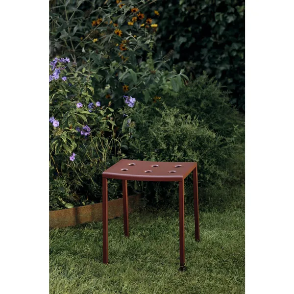 Balcony Stool Iron Red