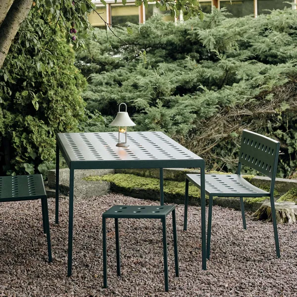 Balcony Stool Iron Red