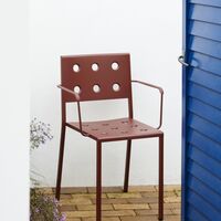Balcony Dining Chair with Armrest Chalk Beige