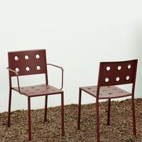Balcony Dining Chair with Armrest Chalk Beige