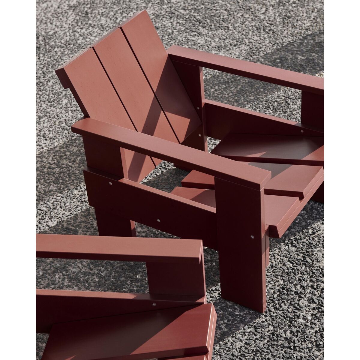 Krat Fauteuil Ijzerrood