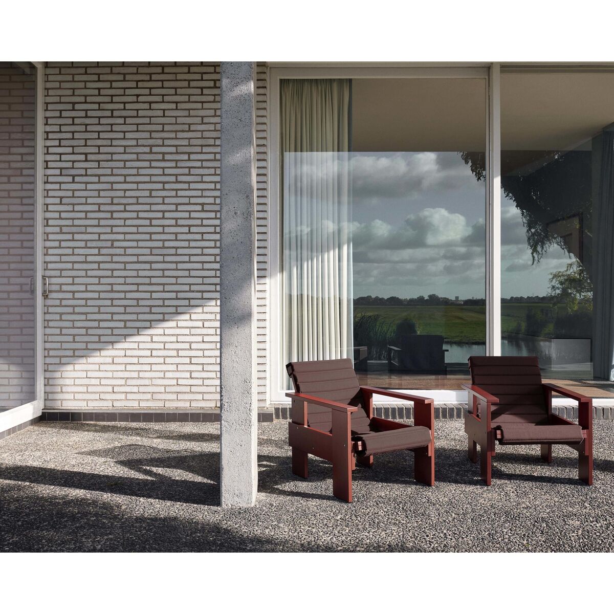 Krat Fauteuil Ijzerrood