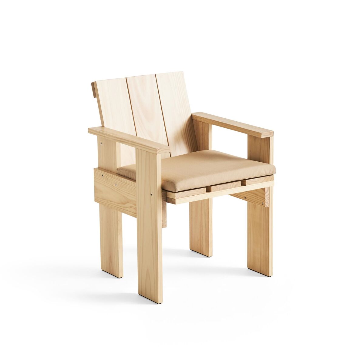 Crate Chaise de Salle à Manger Pin Laqué