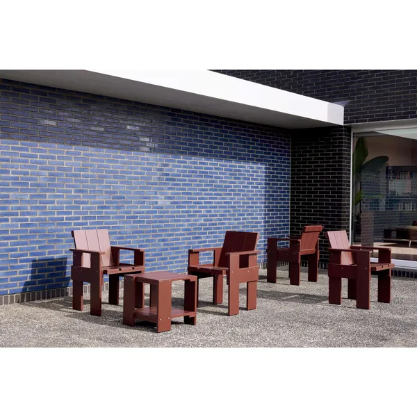 Crate Dining Chair Iron Red