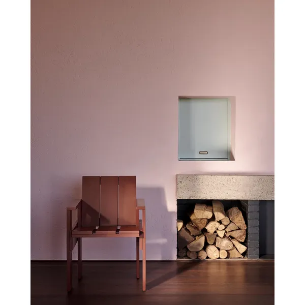 Crate Dining Chair Iron Red