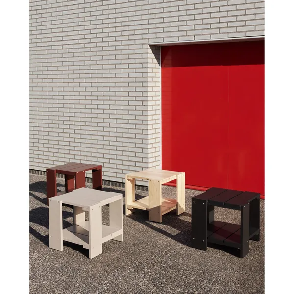 Crate Side Table Lacquered Pine