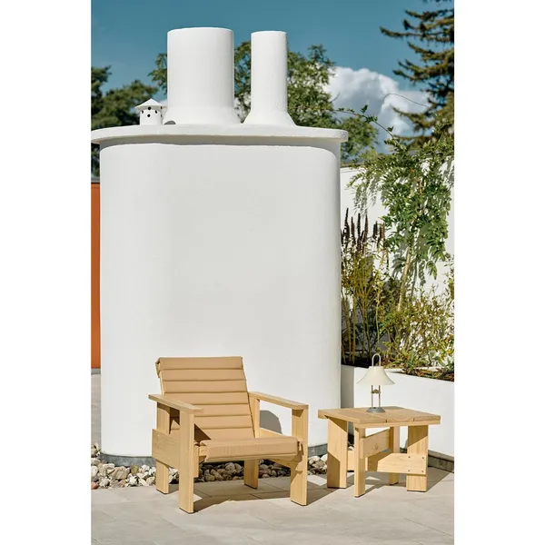 Crate Side Table Lacquered Pine