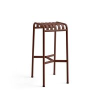 Tabouret de Bar Palissade en Fer Rouge