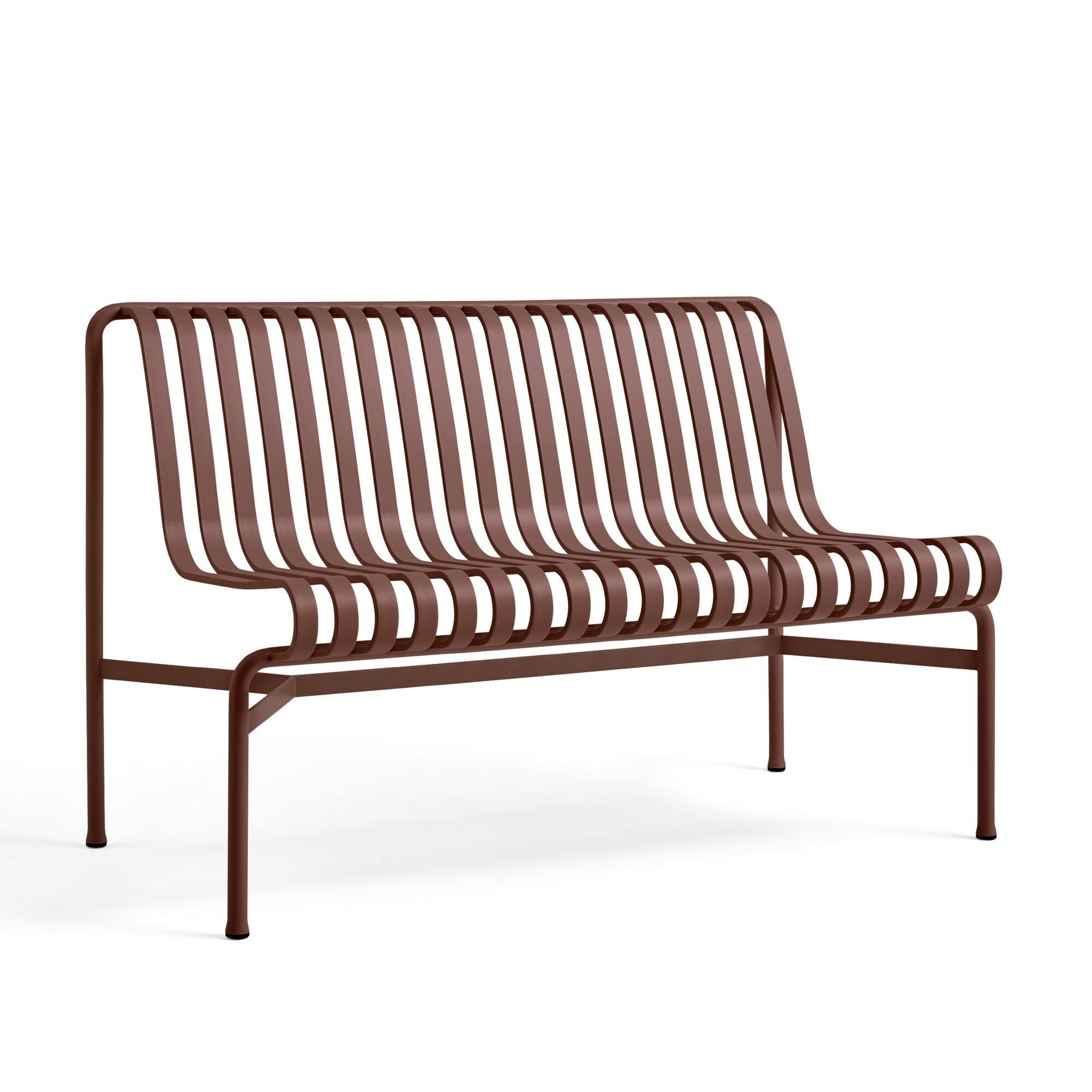 Banc de Salle à Manger Palissade en Fer Rouge