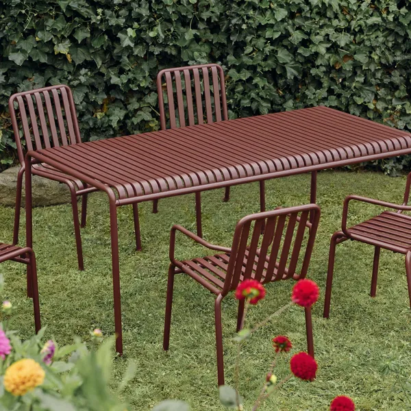 Palissade Dining Chair with Armrests Iron Red