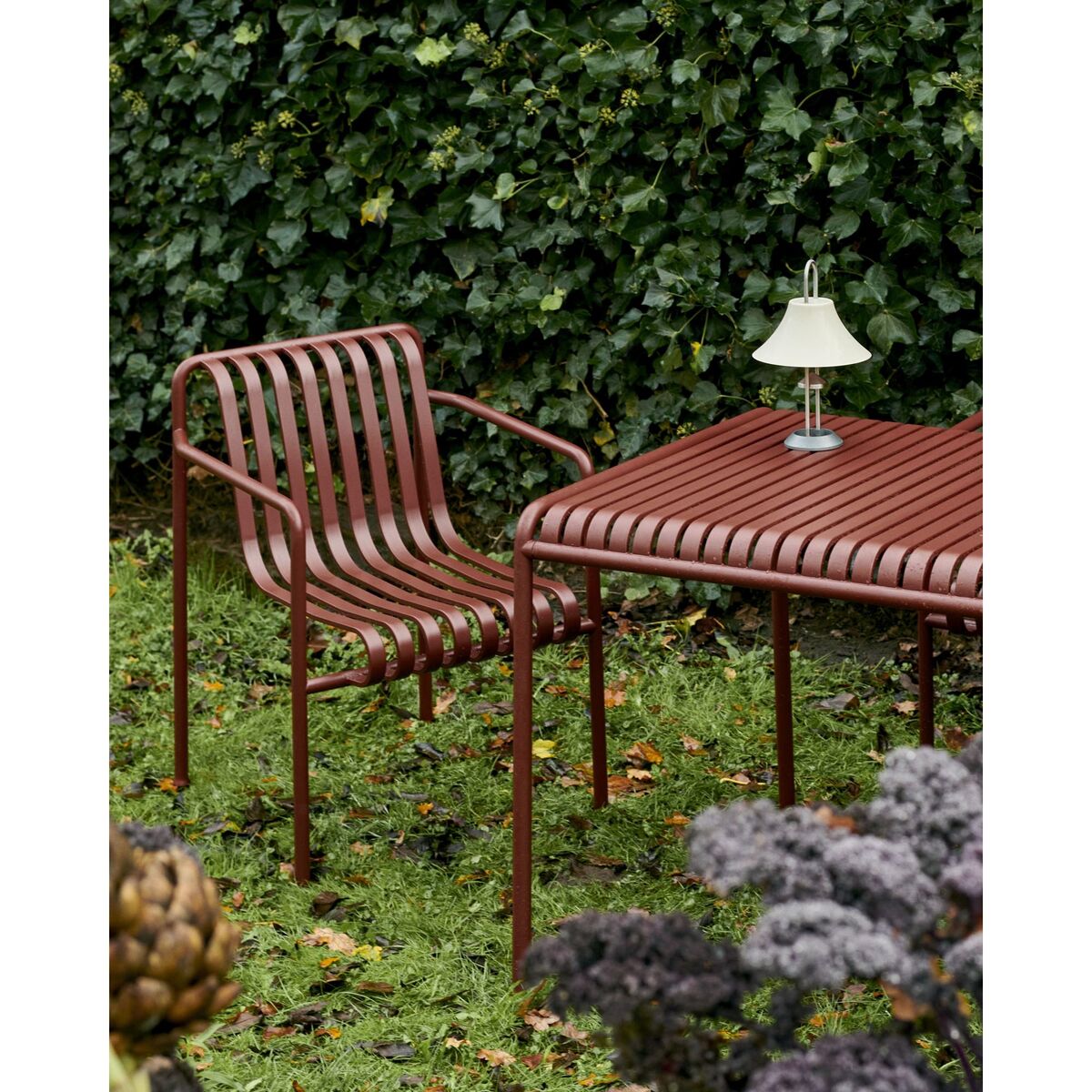 Table Palisade L82.5 Rouge Fer