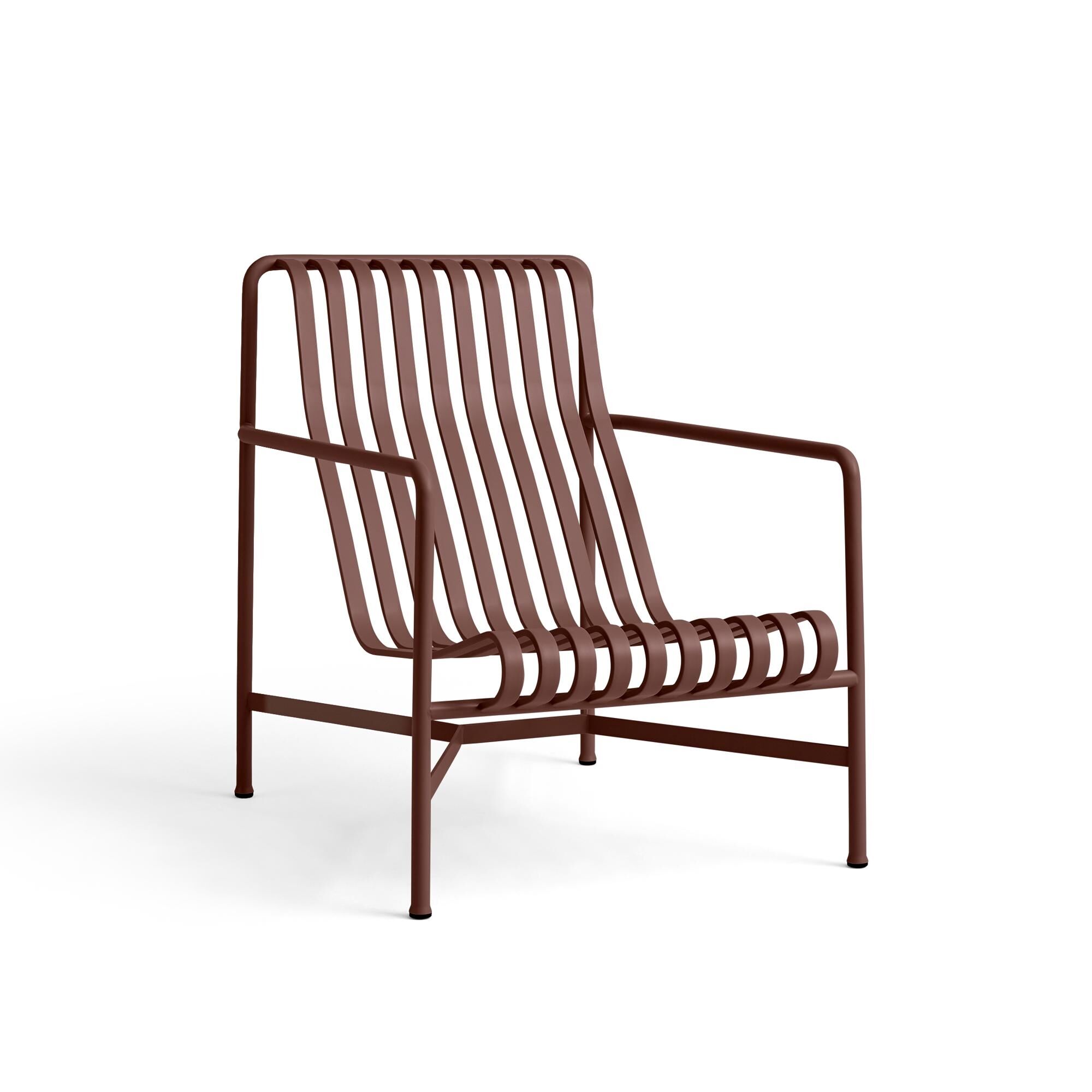 Fauteuil Palissade Haut Fer Rouge