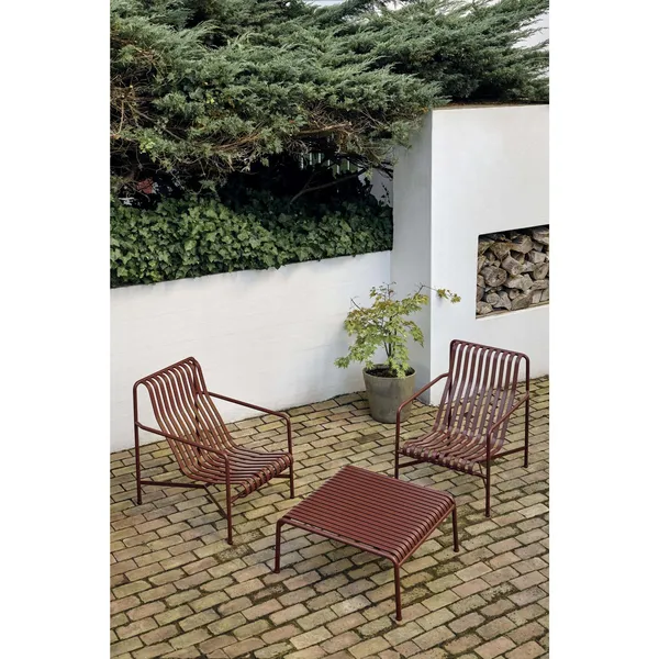 Palissade Low Table 82x86 Iron Red