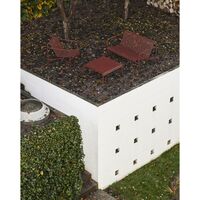 Mesa Baja Palissade 82x86 Hierro Rojo