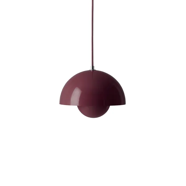 Flowerpot VP1 Pendelleuchte Dark Plum