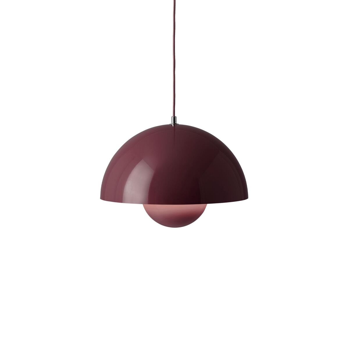 Flowerpot VP7 Pendelleuchte Dark Plum