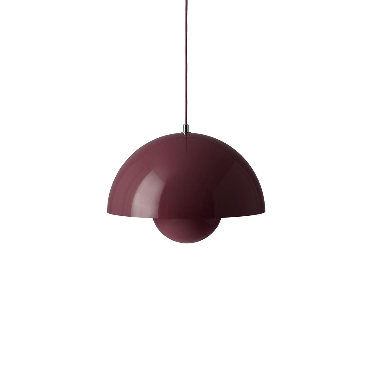 Flowerpot VP7 Pendelleuchte Dark Plum