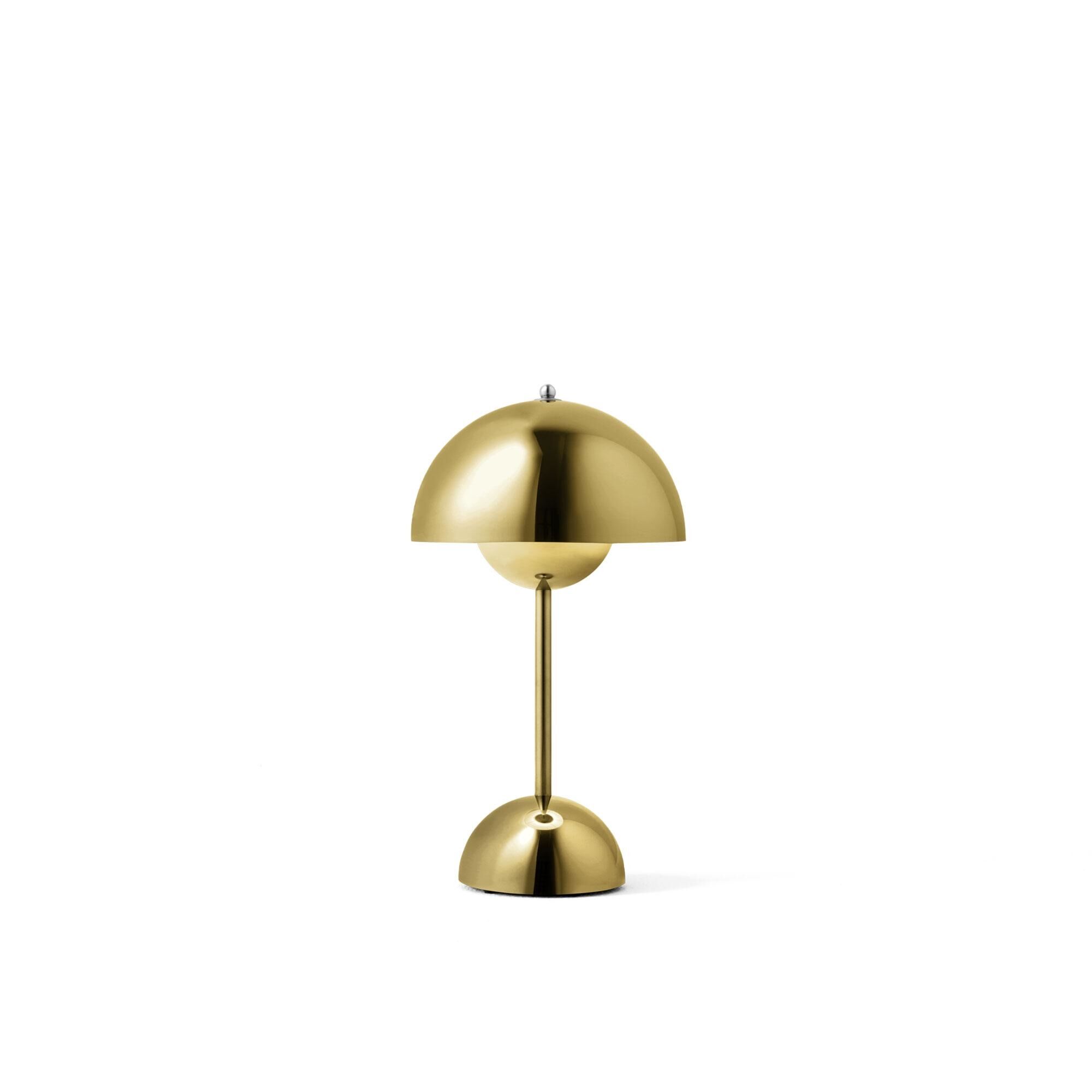 Flowerpot VP9 Lampe Transportable avec Laiton en Laiton